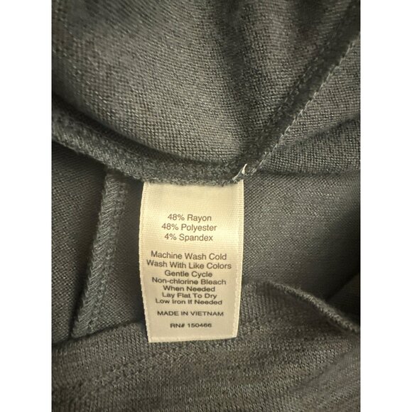 Stitch Fix Market & Spruce Bravyan Button Back Detail Knit Top Size Medium Gray - Picture 4 of 4